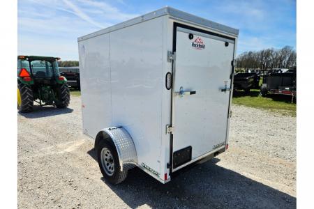 New 2026 Rock Solid Cargo 5X8 SINGLE 3.5K CARGO W/6FT HEIGHT & RAMP DOOR