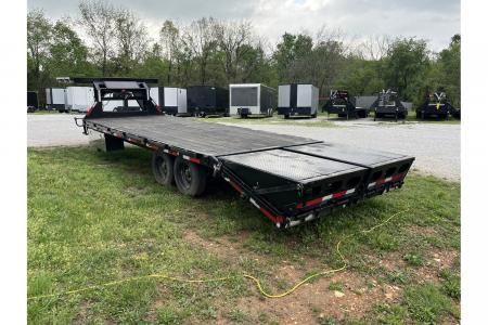 Used 2025 MAXXD 102x25 17.5K GSX w/ Max Ramps/ Deck on Neck/ 13K Winch/ 17.5 Wheels and Tires