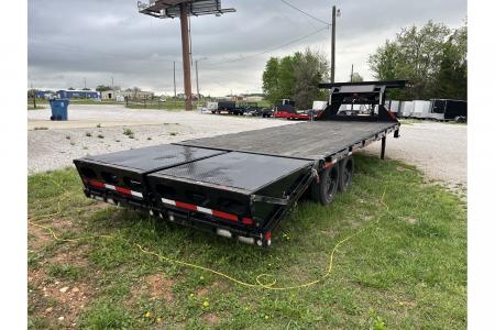Used 2025 MAXXD 102x25 17.5K GSX w/ Max Ramps/ Deck on Neck/ 13K Winch/ 17.5 Wheels and Tires