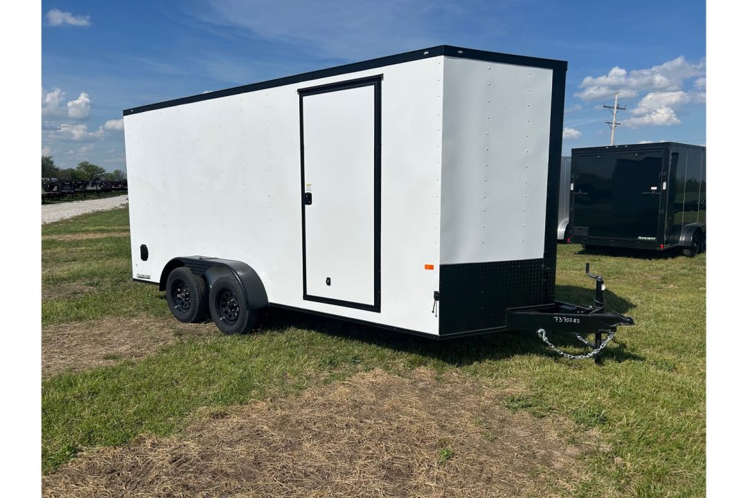New 2026 Rock Solid Cargo 7x16 Tandem 7K Cargo w/ 7' Interior Height & Ramp Door