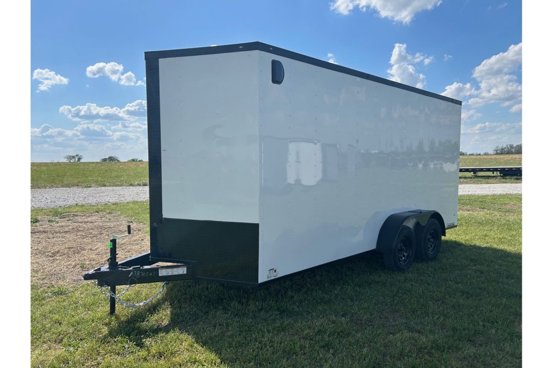 New 2026 Rock Solid Cargo 7x16 Tandem 7K Cargo w/ 7' Interior Height & Ramp Door