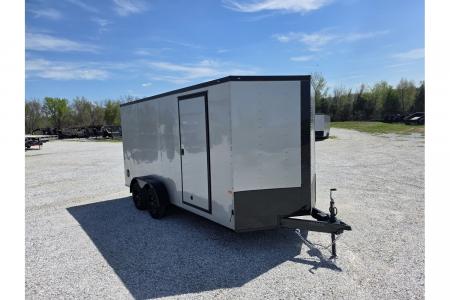 New 2026 Rock Solid Cargo 7x16 Tandem 7K Cargo w/ Ramp Door & 7' Interior Height