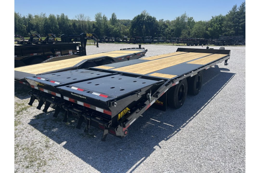 New 2026 Big Tex 25PH TANDEM DUAL DECK OVER PINTLE W/ 5' DOVE/ MAX RAMPS/ 102X25