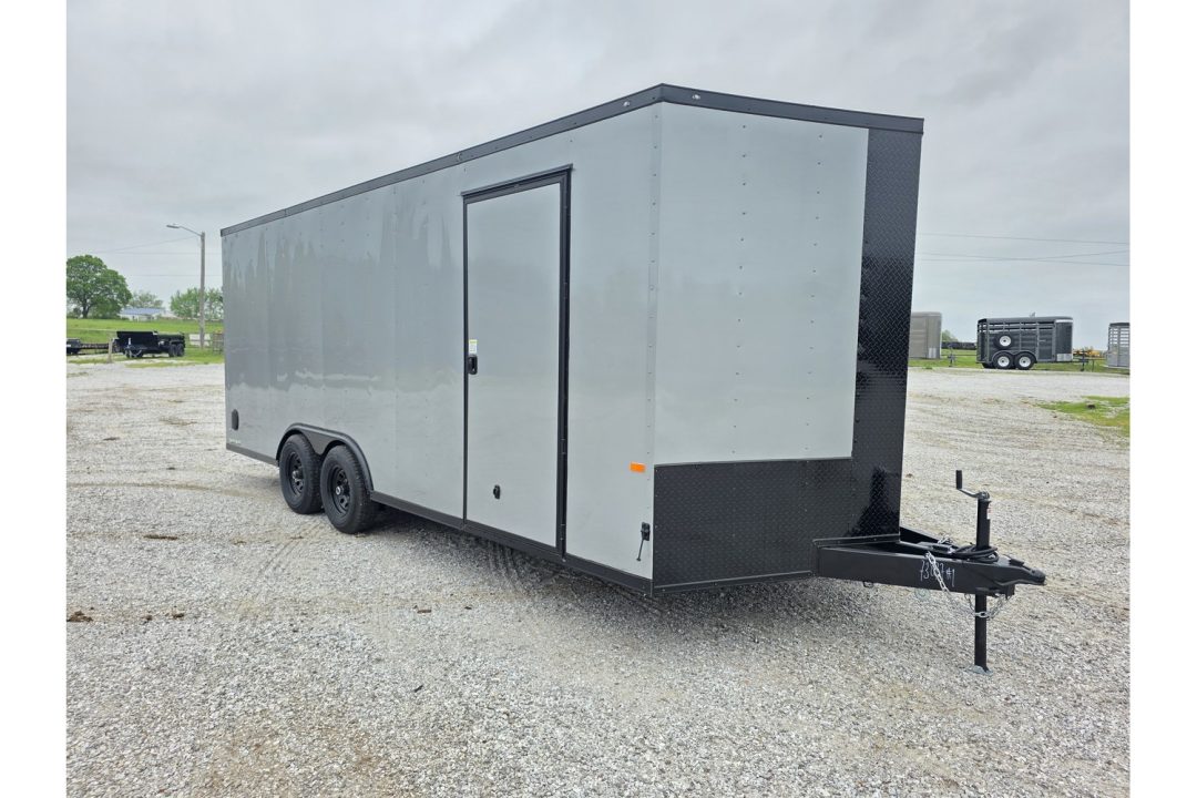 New 2026 Rock Solid Cargo 8.5X20 TANDEM 10K CARGO W/7' HEIGHT BLACKOUT TRIM & RAMP DOOR