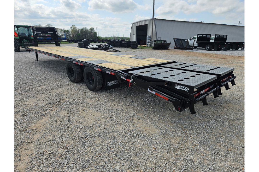 New 2026 Legend 102X32 TANDEM LO-PRO GOOSENECK W/12K AXLES MAX RAMPS & 14PLY TIRES