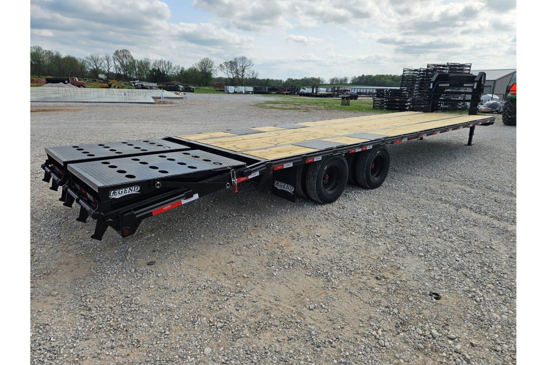 New 2026 Legend 102X32 TANDEM LO-PRO GOOSENECK W/12K AXLES MAX RAMPS & 14PLY TIRES