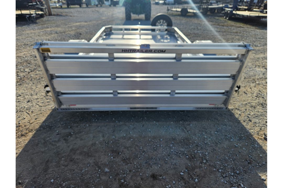 New 2026 H and H 76X12 SINGLE AXLE ALUMINUM LO-SIDE UTILITY W/BI FOLD GATE