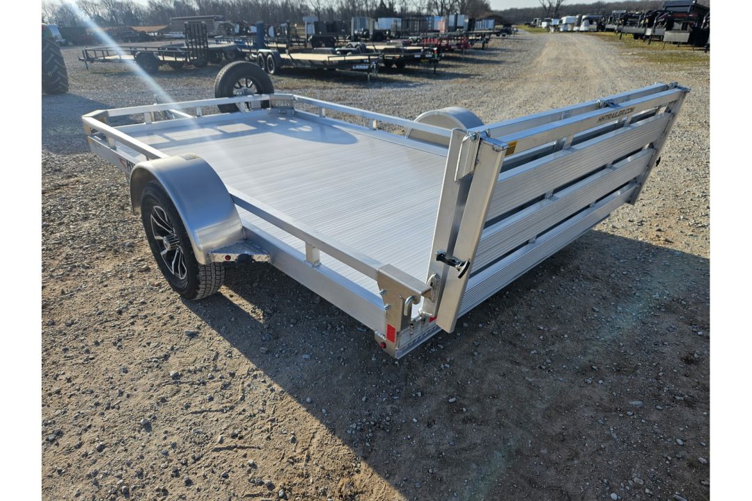 New 2026 H and H 76X12 SINGLE AXLE ALUMINUM LO-SIDE UTILITY W/BI FOLD GATE