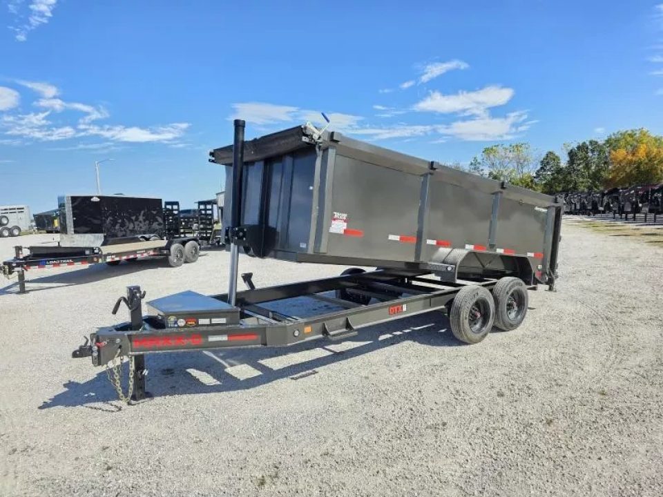 New 2026 MAXX-D 83X16 TANDEM 17.5 TELESCOPIC DUMP W / 4FT SIDES & WIRELESS REMOTE