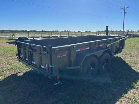 New 2026 Diamond C Trailers 83x14 Tandem 14.9K Telescopic Dump w/ Long Arm Tarp