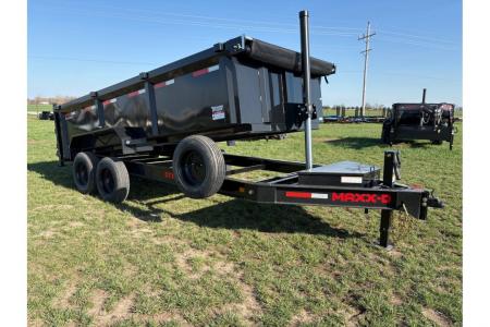 New 2026 MAXX-D 83X16 TANDEM 16K DUMP W/ 3' WALLS & TELESCOPIC HOIST