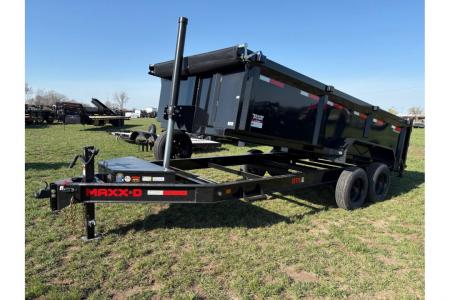 New 2026 MAXX-D 83X16 TANDEM 16K DUMP W/ 3' WALLS & TELESCOPIC HOIST