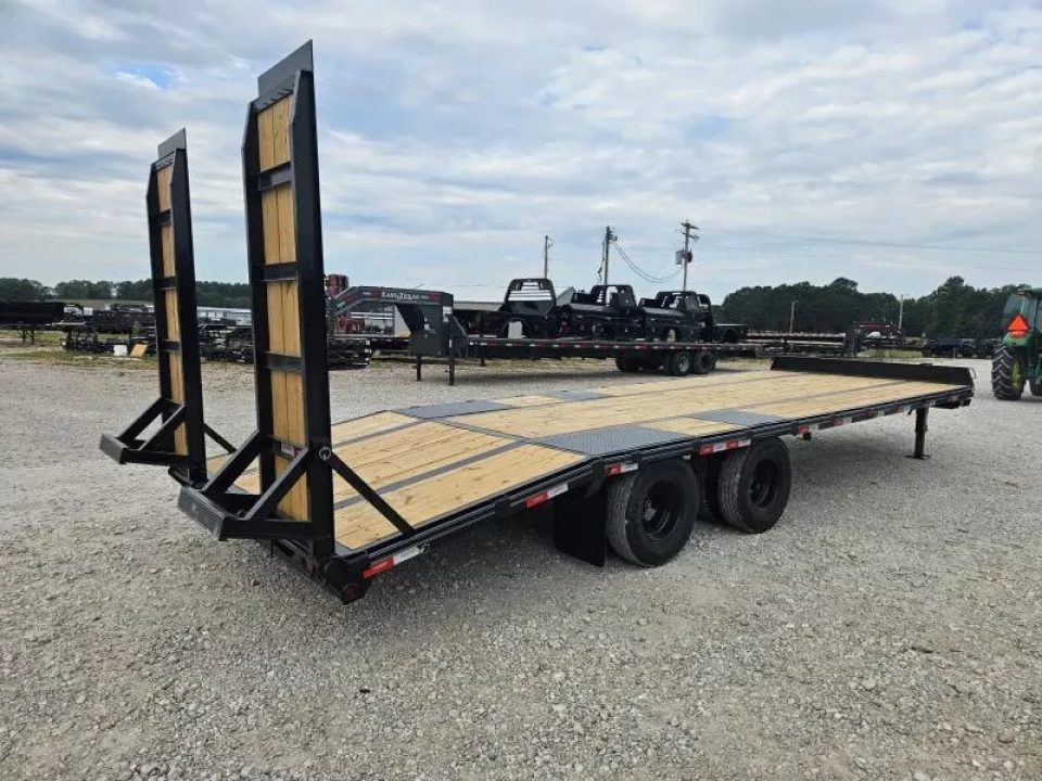 New 2025 Legend Trailers 102X25 TANDEM DUAL DECKOVER TRAILER W/10K AXLES 14PLY TIRES 5' WOOD FILLED DOVE & WOOD FILLED STAND