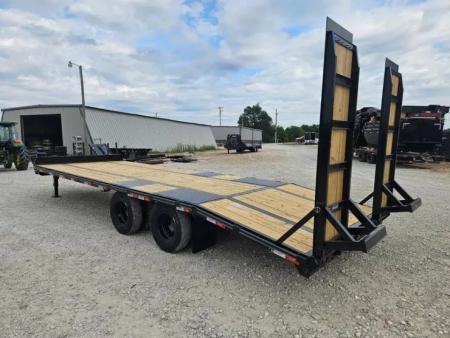 New 2025 Legend Trailers 102X25 TANDEM DUAL DECKOVER TRAILER W/10K AXLES 14PLY TIRES 5' WOOD FILLED DOVE & WOOD FILLED STAND