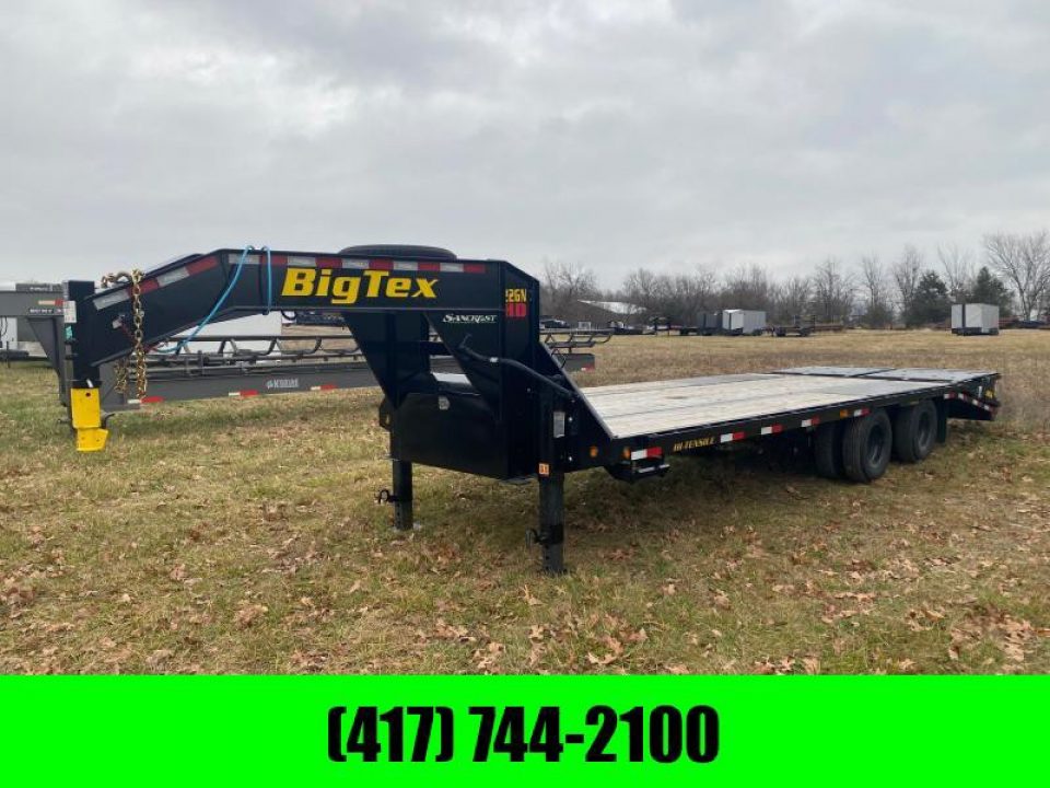 Used 2024 Big Tex Trailers 102X25 TANDEM DUAL GOOSENECK - RENTAL BILLINGS - NOT FOR SALE