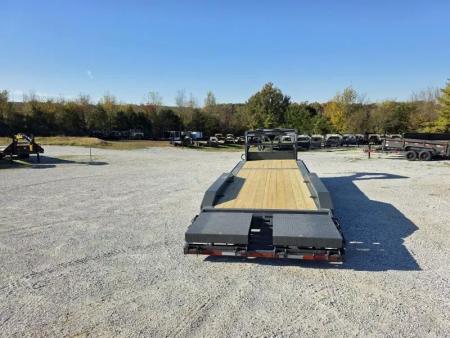 New 2026 Lamar Trailers 102 X 28 TRIPLE GN CH W/ 4' DOVE/ MAX RAMPS/ DRIVE OVER FENDERS