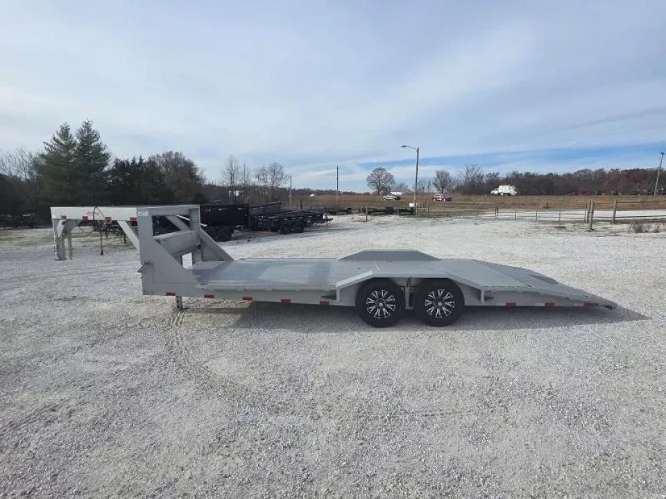 Used 2025 Imperial Trailer 102 X 24 SPLIT TAIL / CUSTOM RAMPS / ALUM. WHEELS