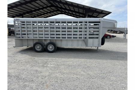 New 2026 Calico Trailers BRUSH FENDER GN 6'8X20X6'6" METAL TOP 4' NOSE 2- CUT GATES