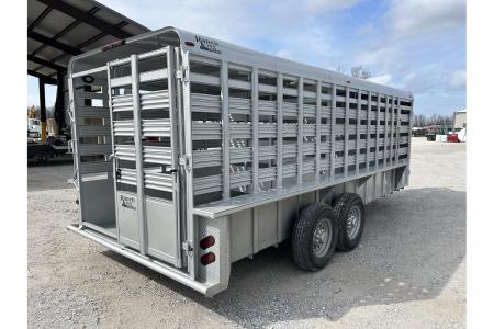 New 2026 Calico Trailers BRUSH FENDER GN 6'8X20X6'6" METAL TOP 4' NOSE 2- CUT GATES