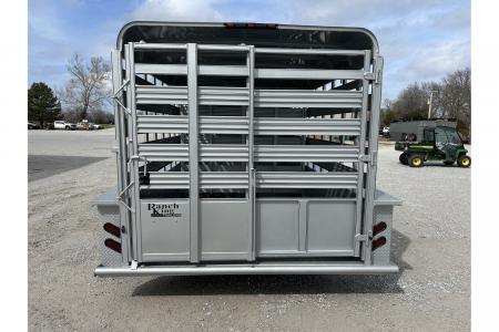 New 2026 Calico Trailers BRUSH FENDER GN 6'8X20X6'6" METAL TOP 4' NOSE 2- CUT GATES