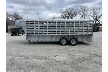 New 2026 Calico Trailers BRUSH FENDER GN 6'8X20X6'6" METAL TOP 4' NOSE 2- CUT GATES