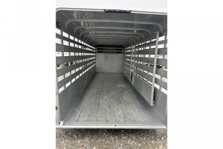 New 2026 Calico Trailers BRUSH FENDER GN 6'8X20X6'6" METAL TOP 4' NOSE 2- CUT GATES
