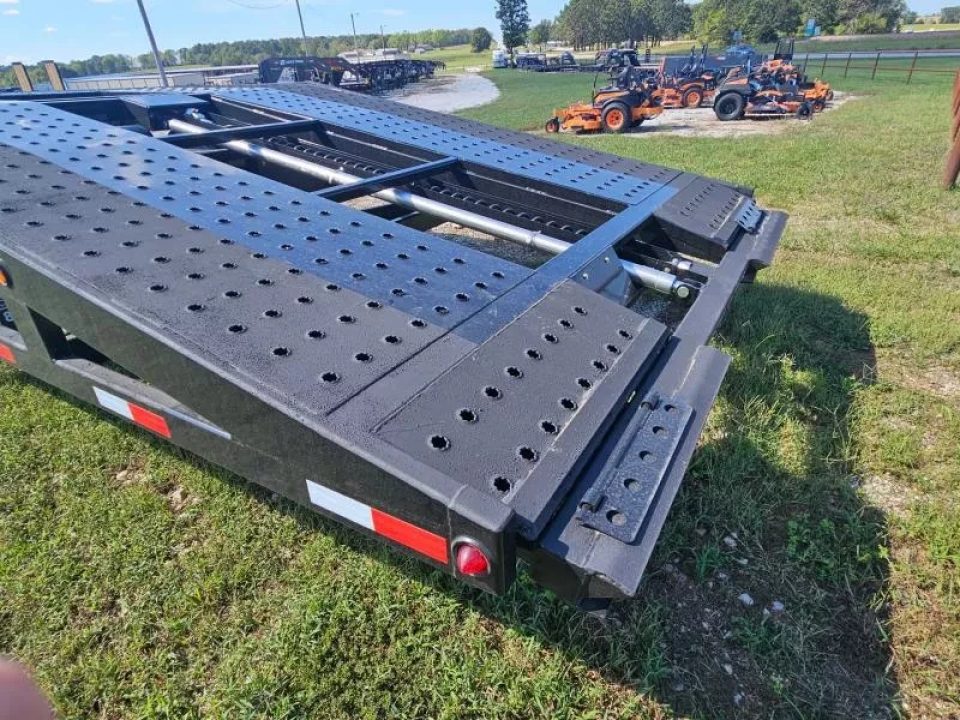 New 2025 Sun Country 102X53 4 CAR SINGLE AIR RIDE AIR BRAKE CAR HAULER W/10GA FLOOR WIDE REAR RAMP & ZINC PRIMER