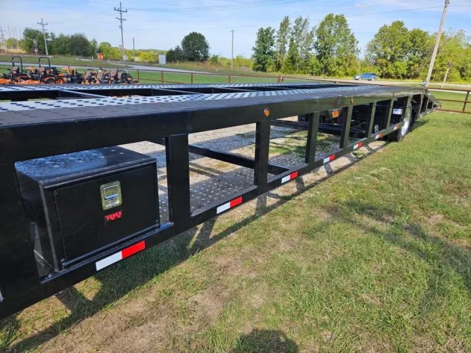 New 2025 Sun Country 102X53 4 CAR SINGLE AIR RIDE AIR BRAKE CAR HAULER W/10GA FLOOR WIDE REAR RAMP & ZINC PRIMER