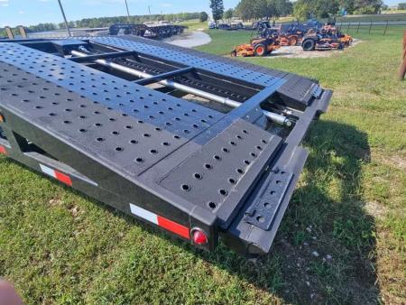 New 2025 Sun Country 102X53 4 CAR SINGLE AIR RIDE AIR BRAKE CAR HAULER W/10GA FLOOR WIDE REAR RAMP & ZINC PRIMER