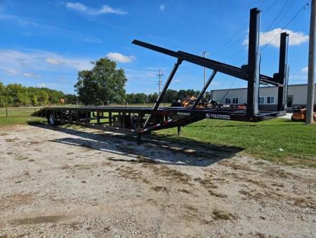 New 2025 Sun Country 102X53 4 CAR SINGLE AIR RIDE AIR BRAKE CAR HAULER W/10GA FLOOR WIDE REAR RAMP & ZINC PRIMER