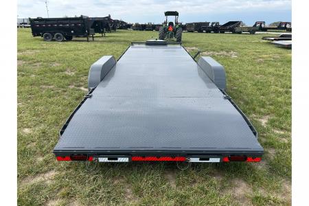 New 2026 Lamar 83x24 Tandem 10K Steel Floor Carhauler w/ 2' Dove, Slide In Ramps, & Toolbox