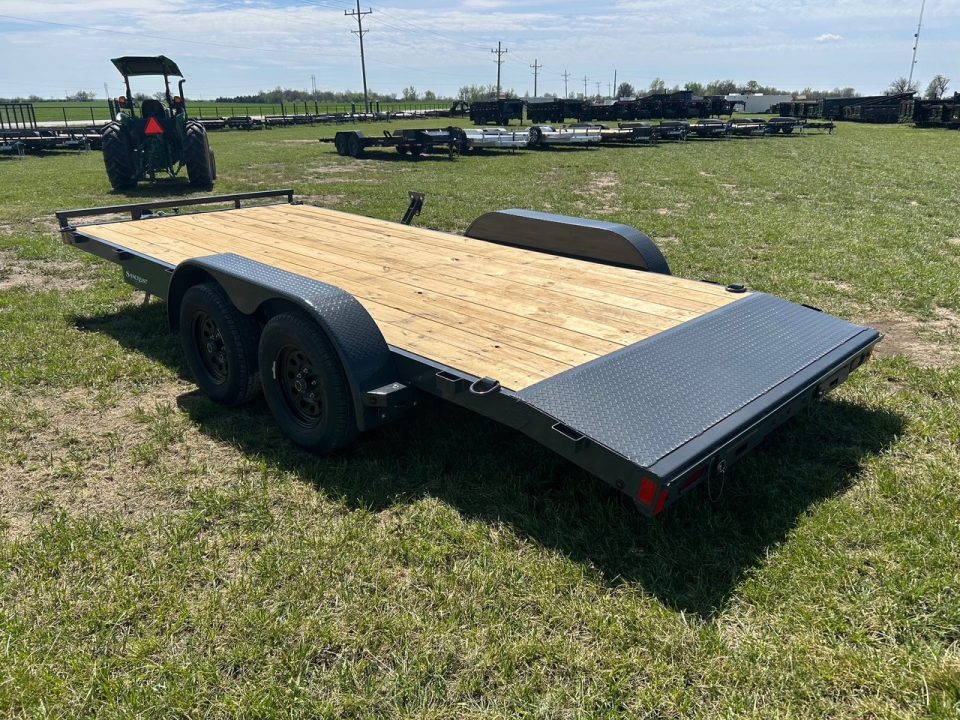 New 2026 Lamar 83x18 Tandem 7K Carhauler w/ 2' Dove & Slide In Ramps