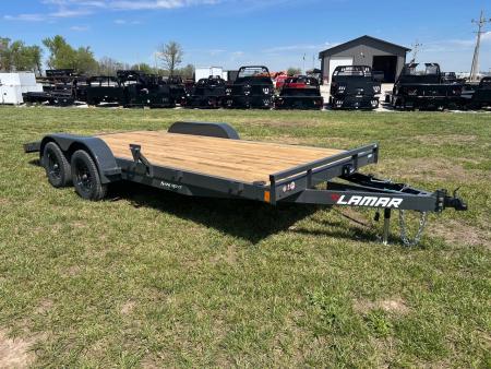 New 2026 Lamar 83x18 Tandem 7K Carhauler w/ 2' Dove & Slide In Ramps