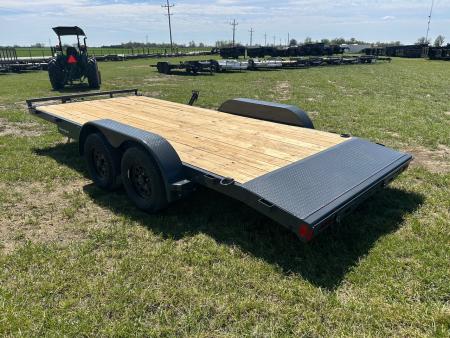 New 2026 Lamar 83x18 Tandem 7K Carhauler w/ 2' Dove & Slide In Ramps