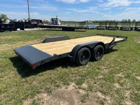 New 2026 Lamar 83x18 Tandem 7K Carhauler w/ 2' Dove & Slide In Ramps
