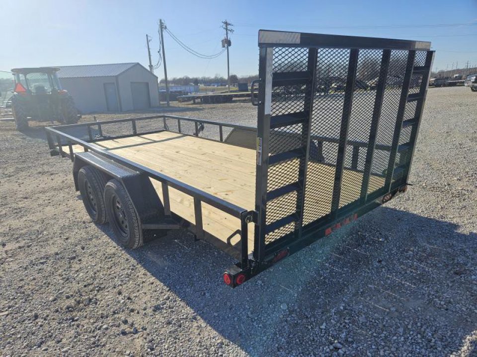 New 2025 Load Trail 83X16 TANDEM 7K TUBETOP UTILITY W/4' SPRING GATE