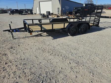 New 2025 Load Trail 83X16 TANDEM 7K TUBETOP UTILITY W/4' SPRING GATE