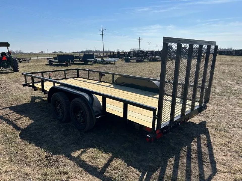 New 2026 Big Tex Trailers 77x16 Tandem 7K Utility w/ 4' Ramp Gate