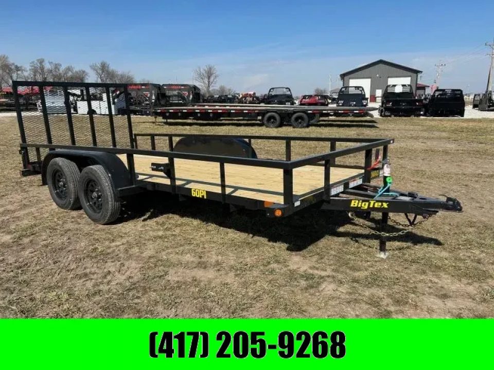 New 2026 Big Tex Trailers 77x16 Tandem 7K Utility w/ 4' Ramp Gate