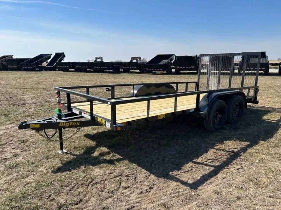 New 2026 Big Tex Trailers 77x16 Tandem 7K Utility w/ 4' Ramp Gate