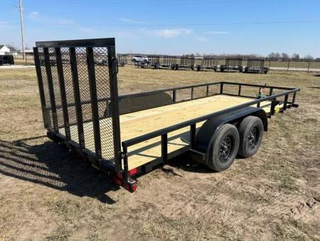 New 2026 Big Tex Trailers 77x16 Tandem 7K Utility w/ 4' Ramp Gate