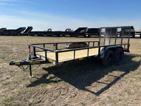 New 2026 Big Tex Trailers 77x16 Tandem 7K Utility w/ 4' Ramp Gate