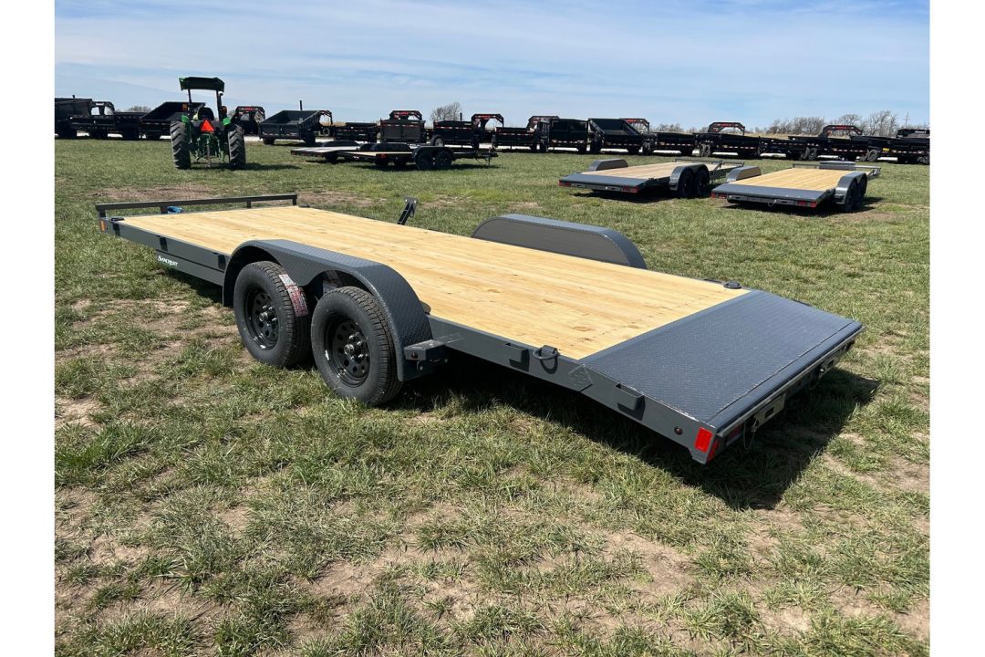 New 2026 Lamar 83x20 Tandem 7K Carhauler w/ 2' Dove & Slide In Ramps