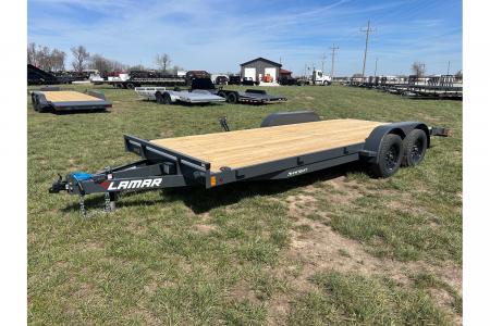 New 2026 Lamar 83x20 Tandem 7K Carhauler w/ 2' Dove & Slide In Ramps