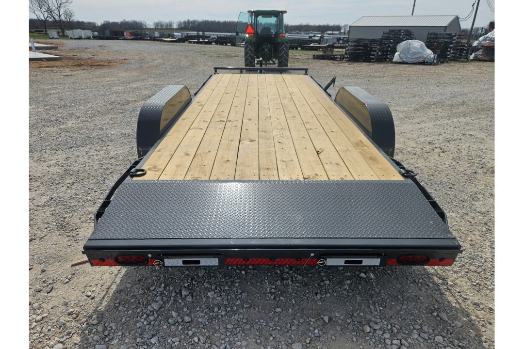 New 2026 Lamar 83X20 TANDEM 10K CAR HAULER W/2' STEEL DOVE & SLIDE OUT RAMPS