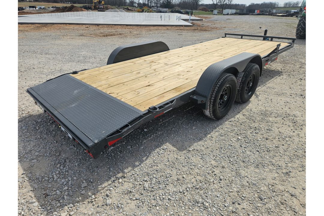 New 2026 Lamar 83X20 TANDEM 10K CAR HAULER W/2' STEEL DOVE & SLIDE OUT RAMPS