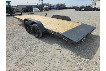 New 2026 Lamar 83X20 TANDEM 10K CAR HAULER W/2' STEEL DOVE & SLIDE OUT RAMPS