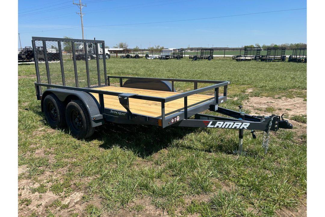 New 2026 Lamar 77x12 Tandem 7K Utility w/ 4' Ramp Gate