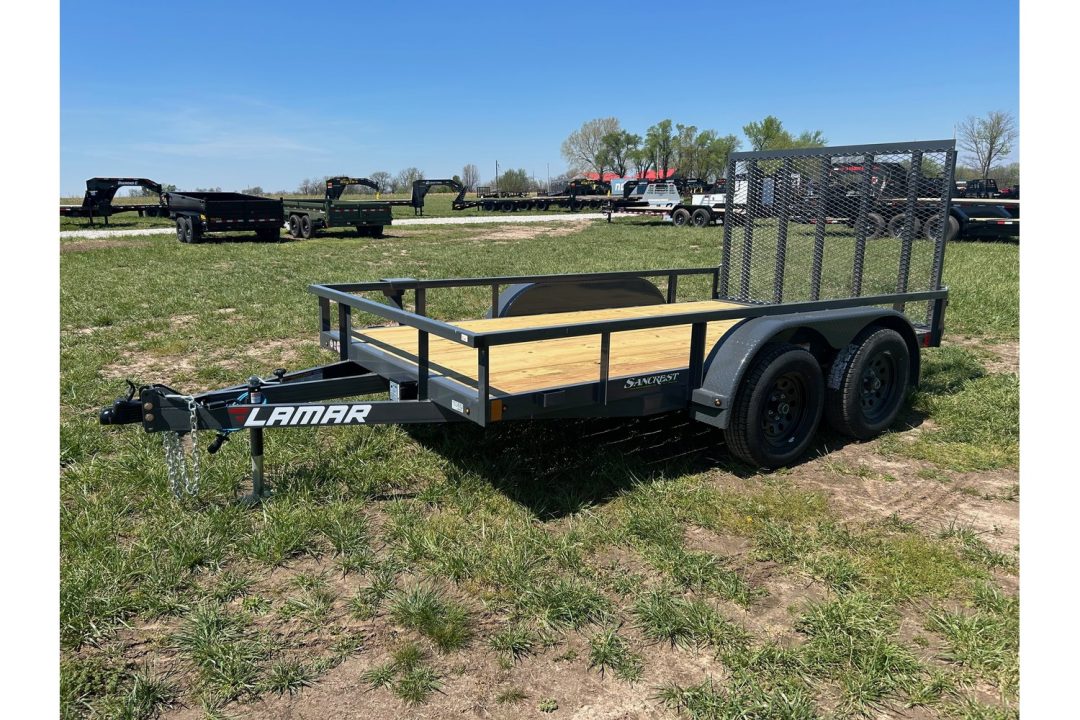 New 2026 Lamar 77x12 Tandem 7K Utility w/ 4' Ramp Gate