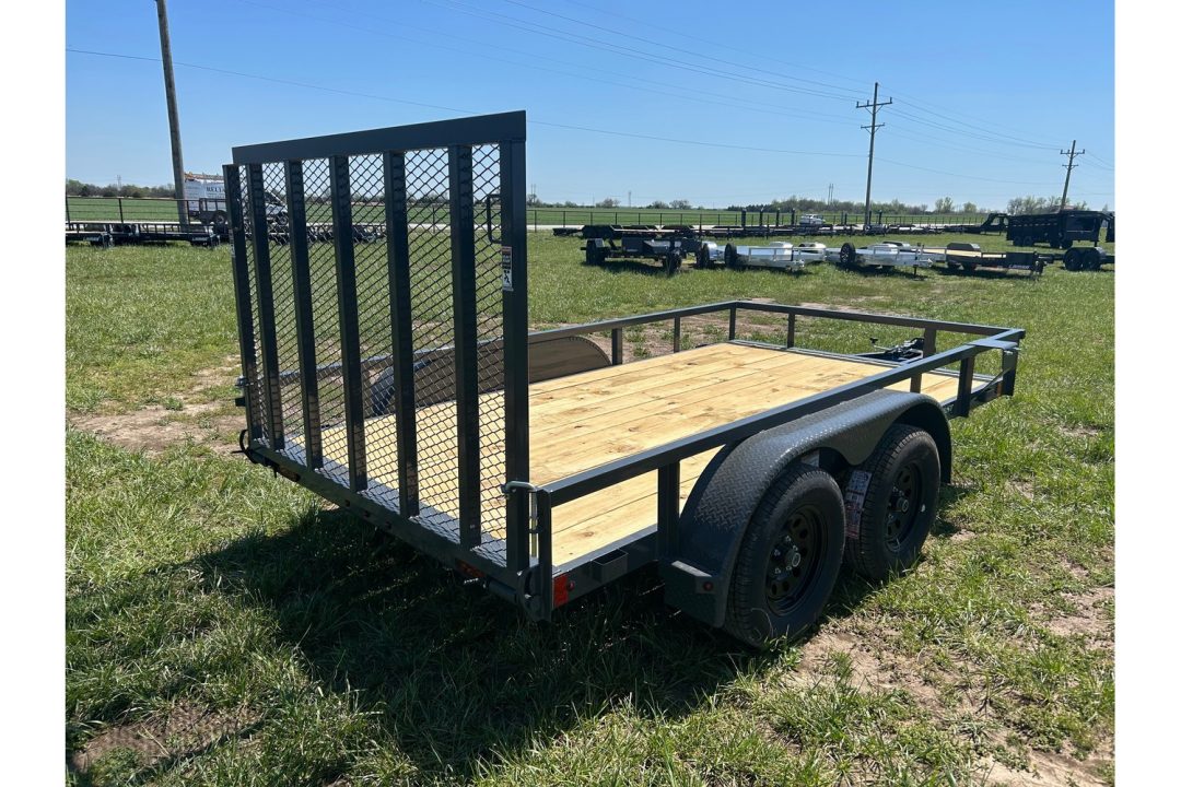 New 2026 Lamar 77x12 Tandem 7K Utility w/ 4' Ramp Gate